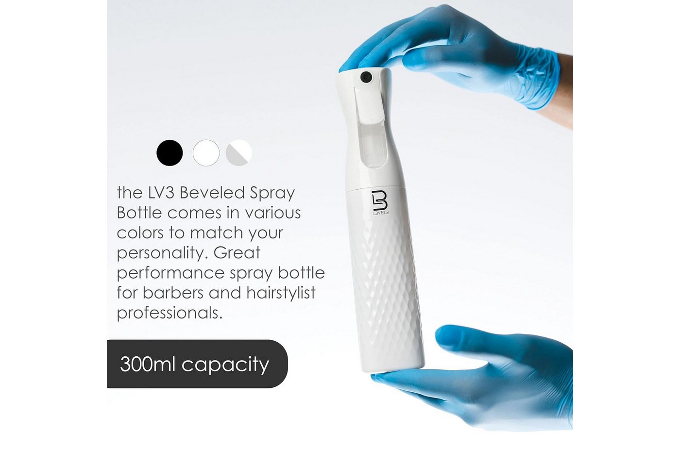 L3VEL3™ Distribution and Corporate Sprühflasche Beveled Spray Bottle