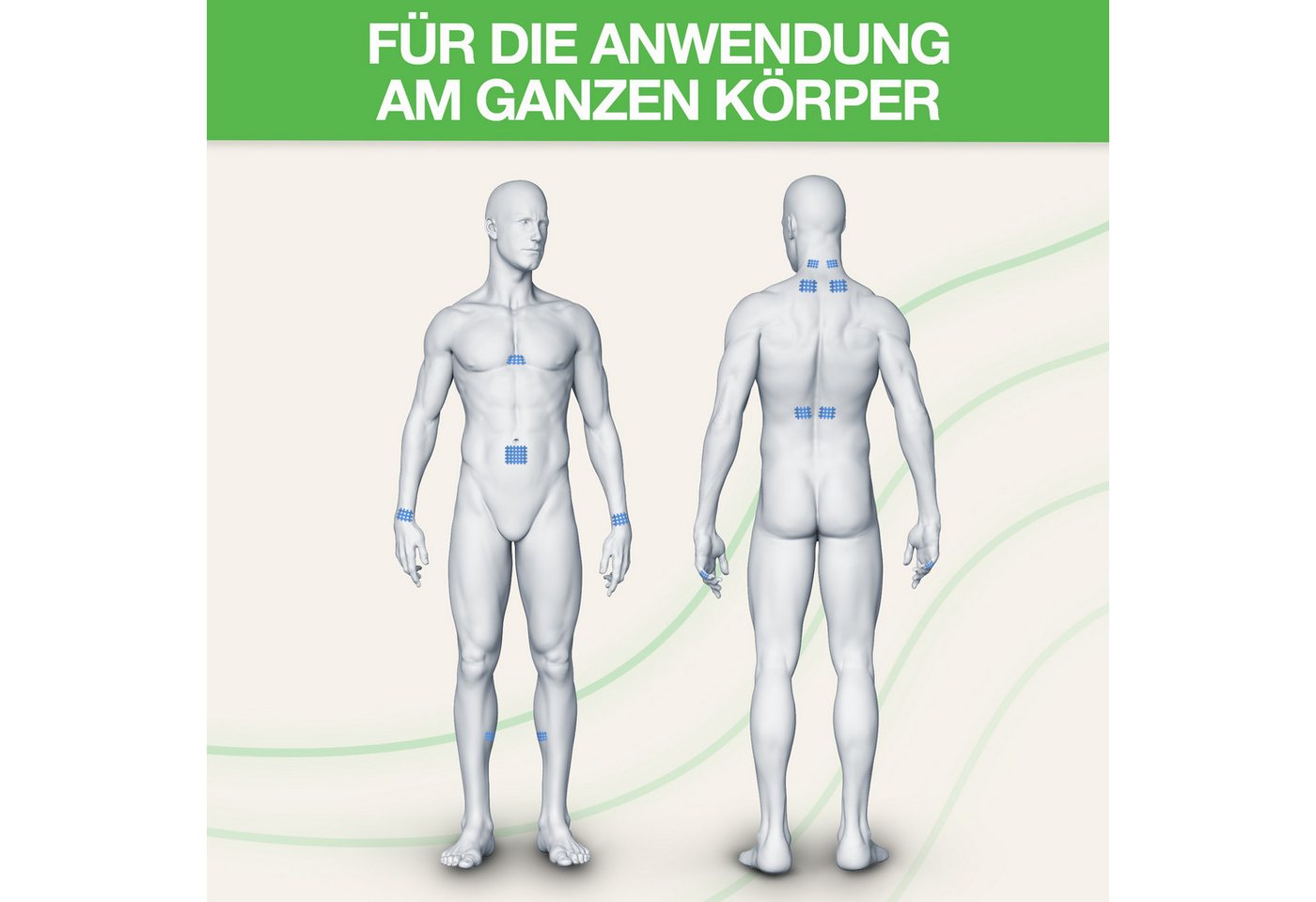 BACKLAxx® Kinesiologie-Tape Gitterpflaster Cross Tape Gittertape Kinesiotape (Typ a, b, c, 120-St) hautfreundlich, starke Haftung - für Alltag & Sport Bild 4