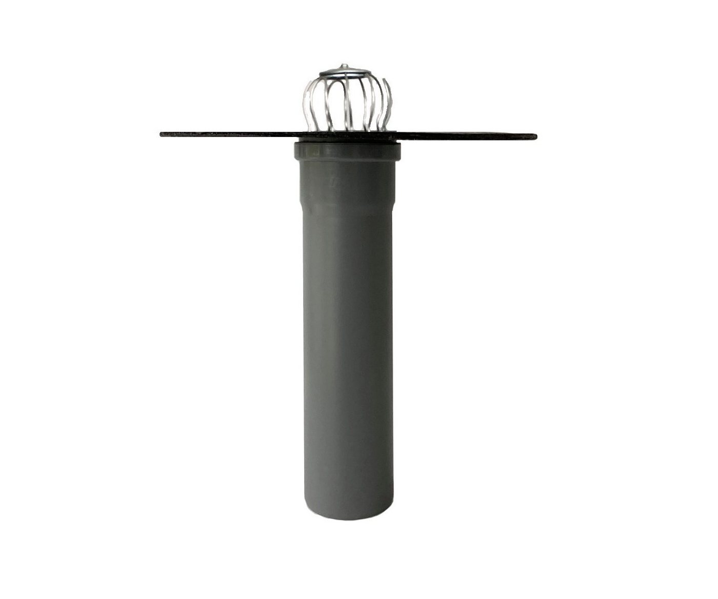 HAHN Handelshaus Dachdurchführung Flachdachablauf DN 70 + Laubfang, Spar-Set, Dachablauf + Laubfangkorb, DN 70 / 75 Bild 2