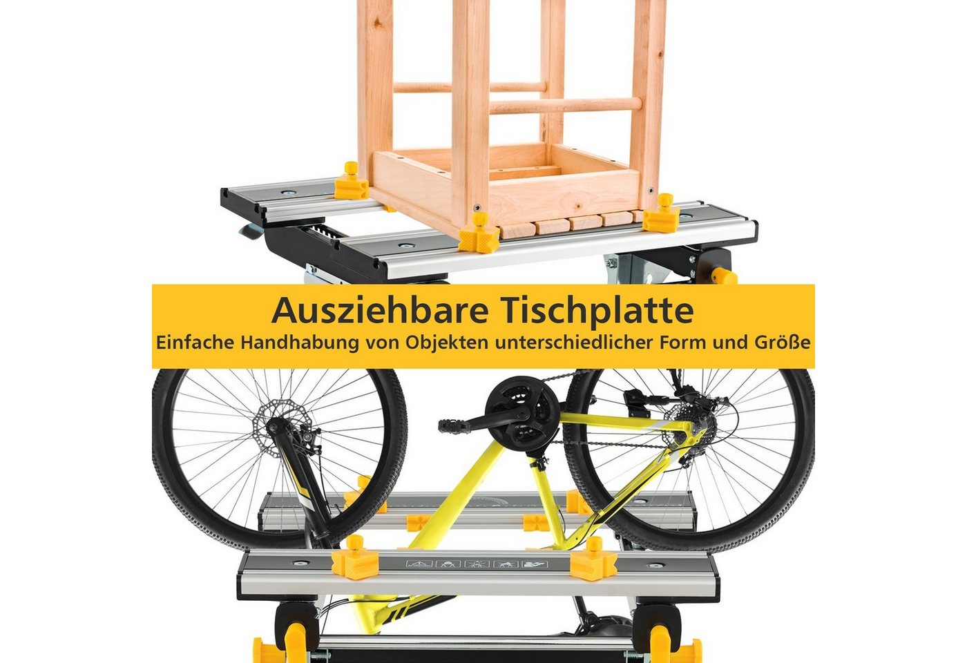 COSTWAY Werkbank Werktisch, 4-Fach neigbar, klappbar, 100 kg belastbar Bild 4
