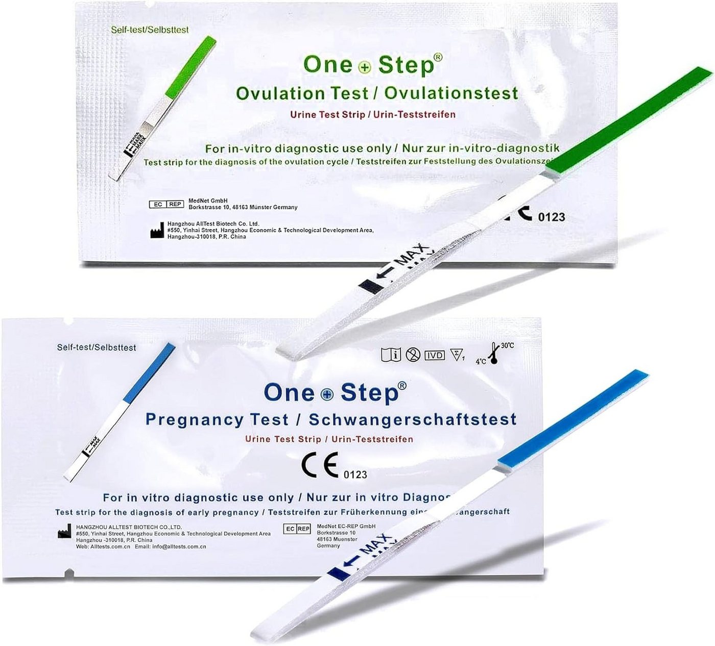 One+Step Ovulationstest Kombipaket 30 Ovulationstests + 10 Schwangerschaftstests, 40-tlg. Bild 3
