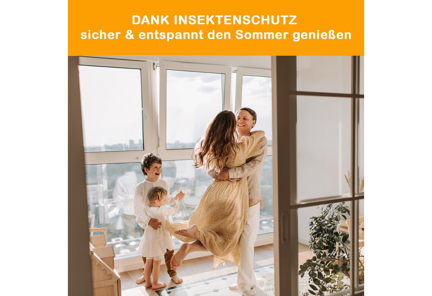 Yoursol Insektenschutz-Fensterrahmen Alu Insektenschutz Schiebetür 120x240cm anthrazit Fliegengitter Tür, Für Balkon und Terrassen, Fiberglasgewebe, UV-beständig