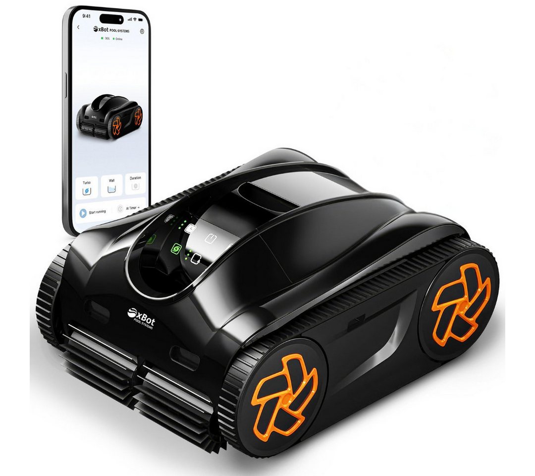 xBot Poolroboter xBot 400, Reinigt Boden, Wand & Wasserlinie, 100 % kabellos Bild 5