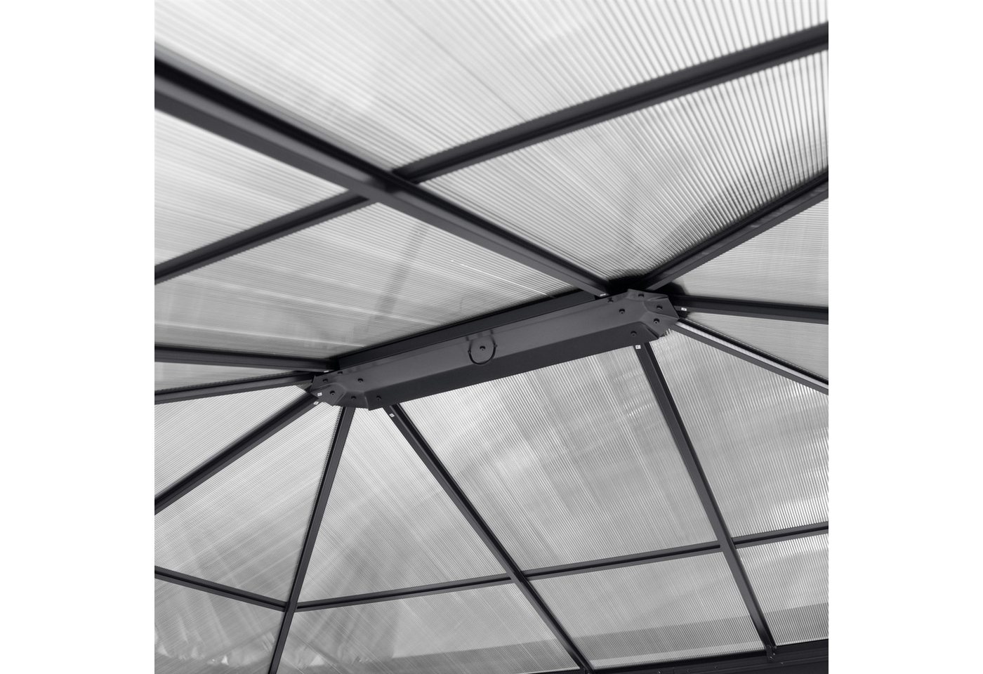 Leco Pavillon-Ersatzdach Dachplatten-Set transparent-grau für Profi-Pavillon 3,65x3 m *, ca. 6 mm dick Bild 4