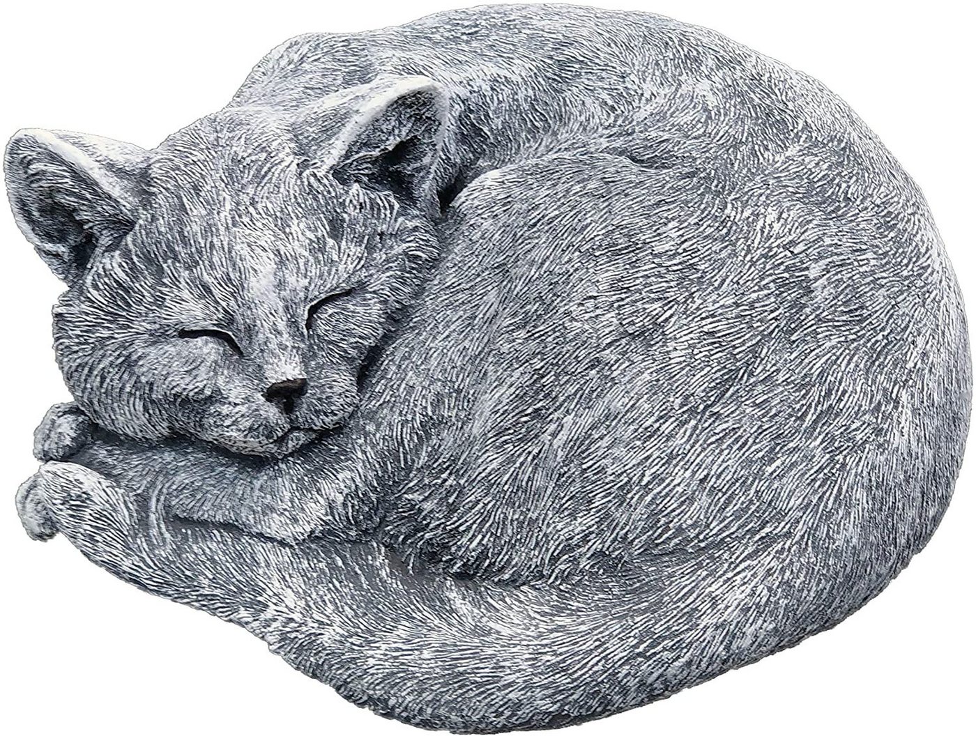 Stone and Style Gartenfigur Frostfeste Steinfigur schlafende Katze Kater Carlos Bild 4