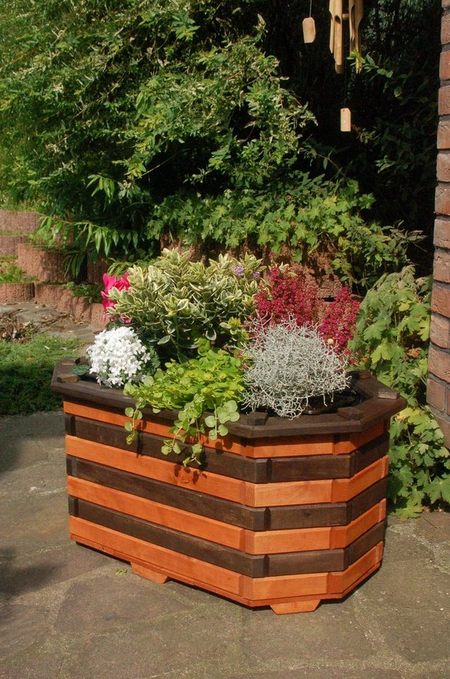 DSH DEKO SHOP HANNUSCH Blumenkasten Bk6l braun-schwarz Bild 3