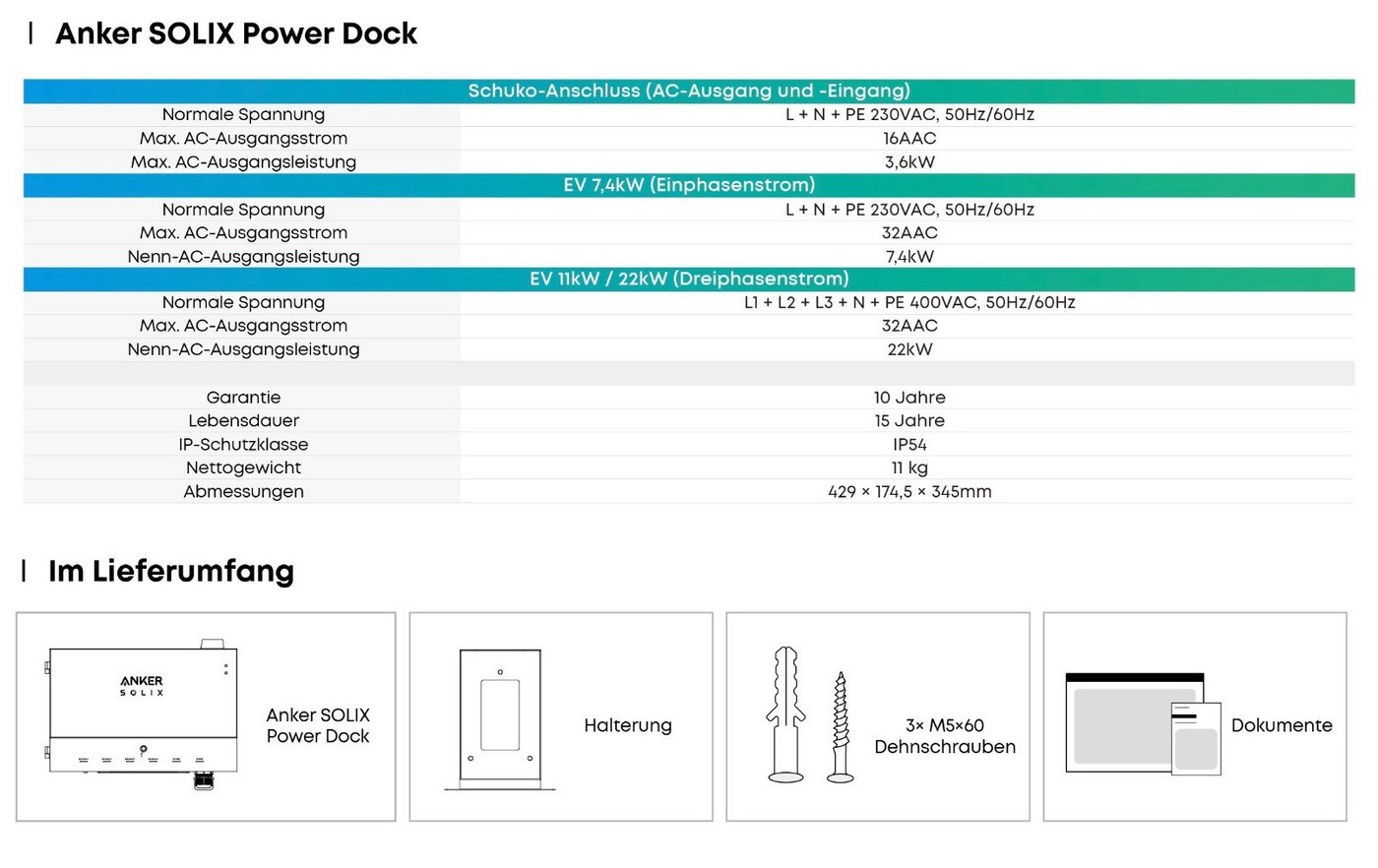 Anker Balkonkraftwerk SOLIX Power Dock + 1/2/3 Solarbank 3 E2700 Pro, bis 64,5 kWh, (Set, 3-St., 1Anker SOLIX Power Dock +1/2/3 Anker SOLIx Solarbank3 E2700 Pro), IP65, App-gesteuert Bild 5