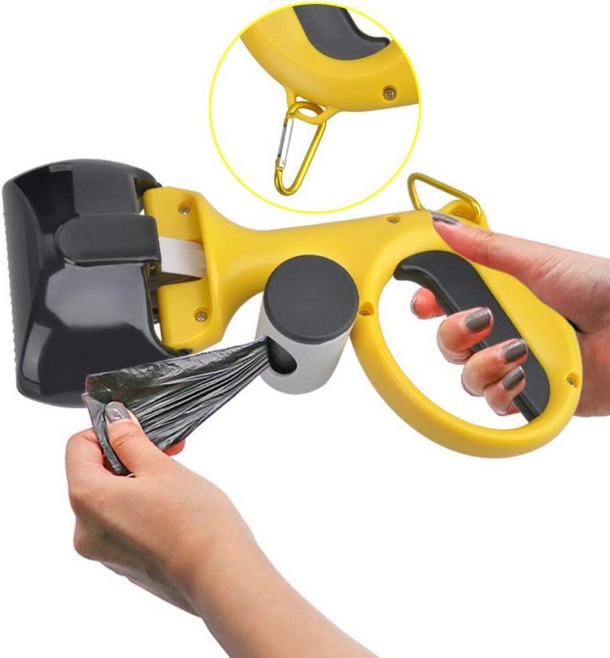 FELIXLEO Kneifzange Hundekotgreifer Tragbar Pooper Scooper mit Beutel Katzen Hunde, 1-tlg. Bild 5