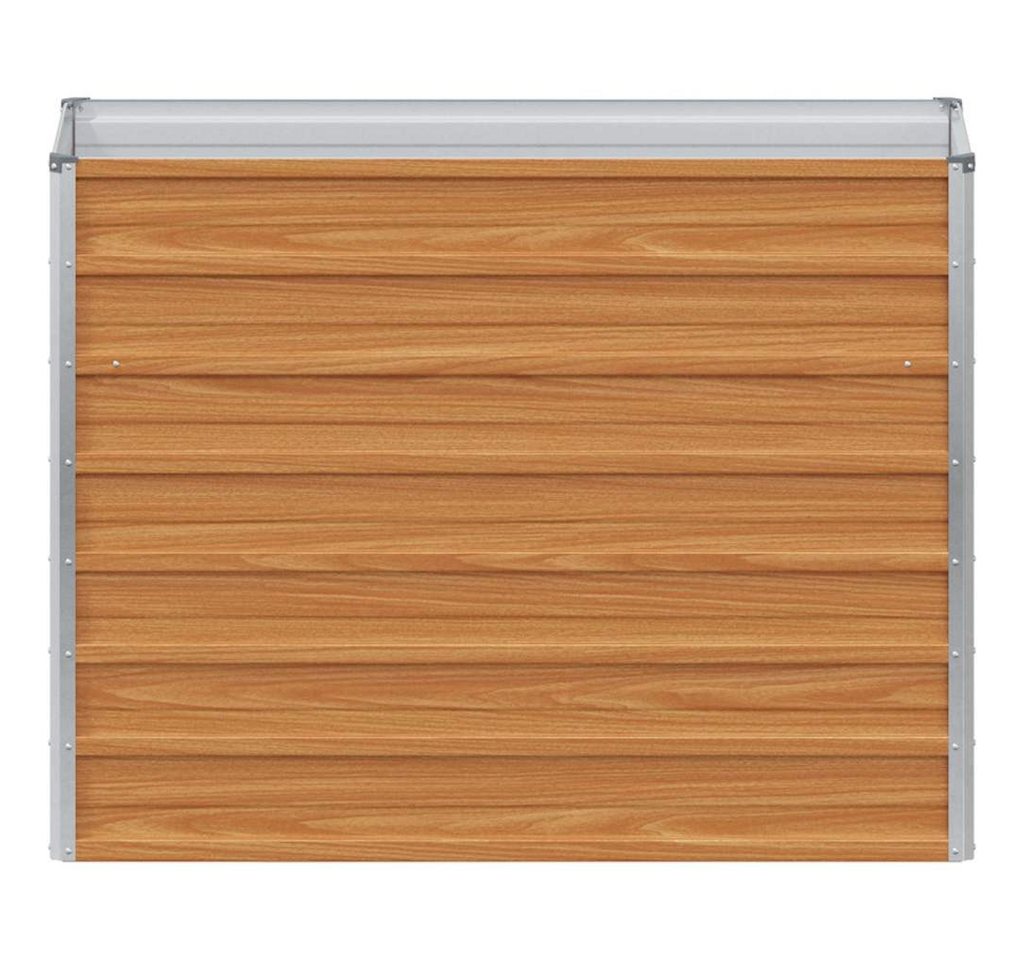 furnicato Hochbeet Verzinktes Stahl-100 x 40 x 77 cm Hellbraun Bild 5
