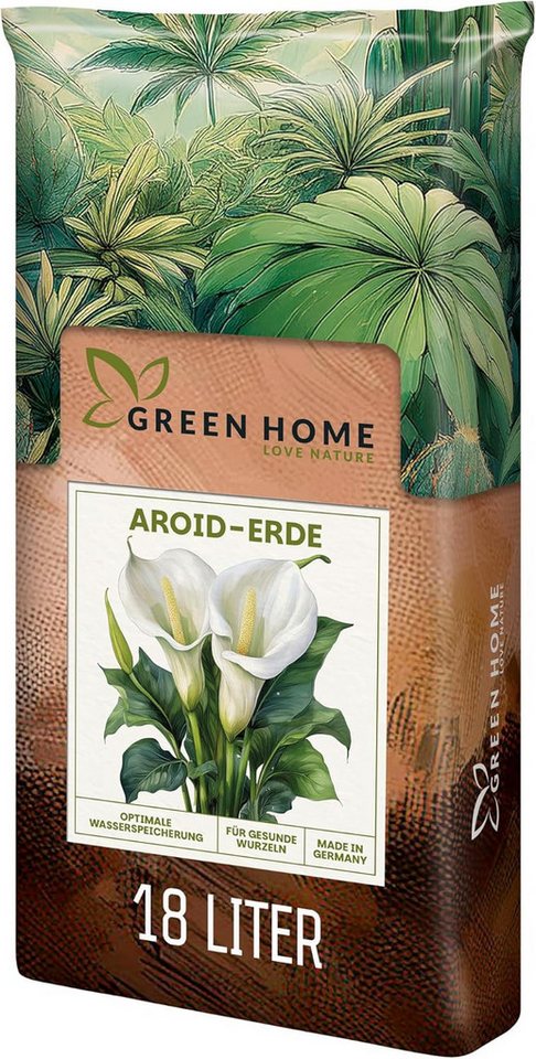 GREEN HOME LOVE NATURE Spezialerde Aroid Erde – Spezialerde für Monstera, Philodendron & Zimmerpflanzen 18 L, 36 L, 72 L, Langzeitdünger, Perlit, Kokosfasern, pH 5,8, gute Drainage Bild 4