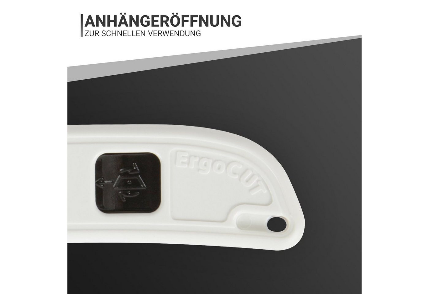 Bestlivings Cuttermesser CM-04884, (1-tlg), Sicherheitsmesser mit automatischem Klingeneinzug beidseitig bedienbar