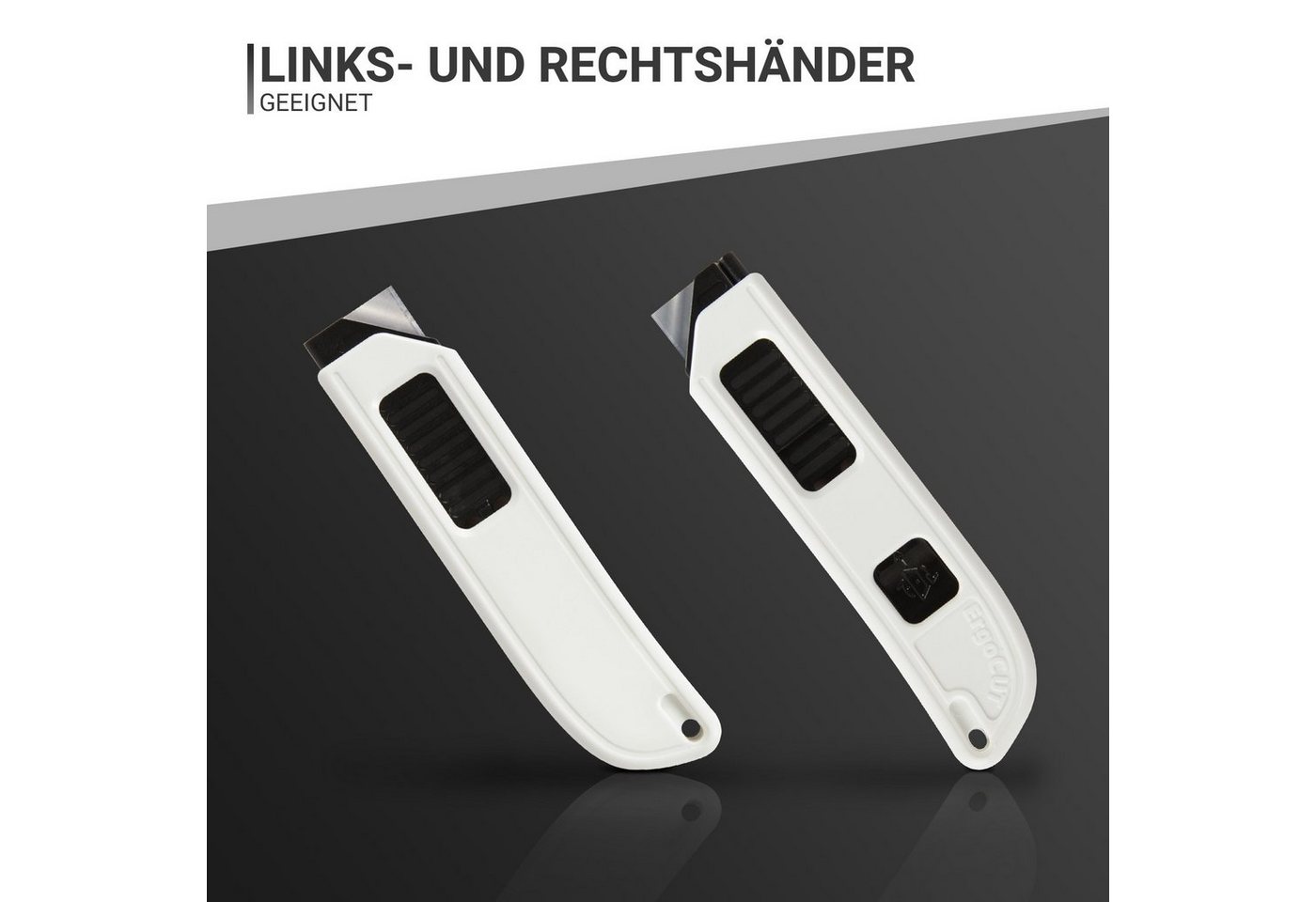 Bestlivings Cuttermesser CM-04884, (1-tlg), Sicherheitsmesser mit automatischem Klingeneinzug beidseitig bedienbar Bild 5