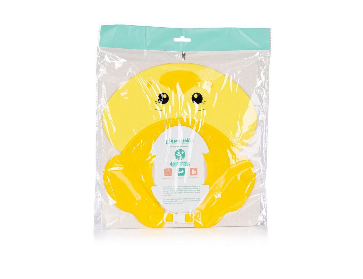 Chipolino Babybadewanne little Duck, (1-tlg), verstellbar, Shampooschutz, schützt Augen und Ohren, ab 6 Monate