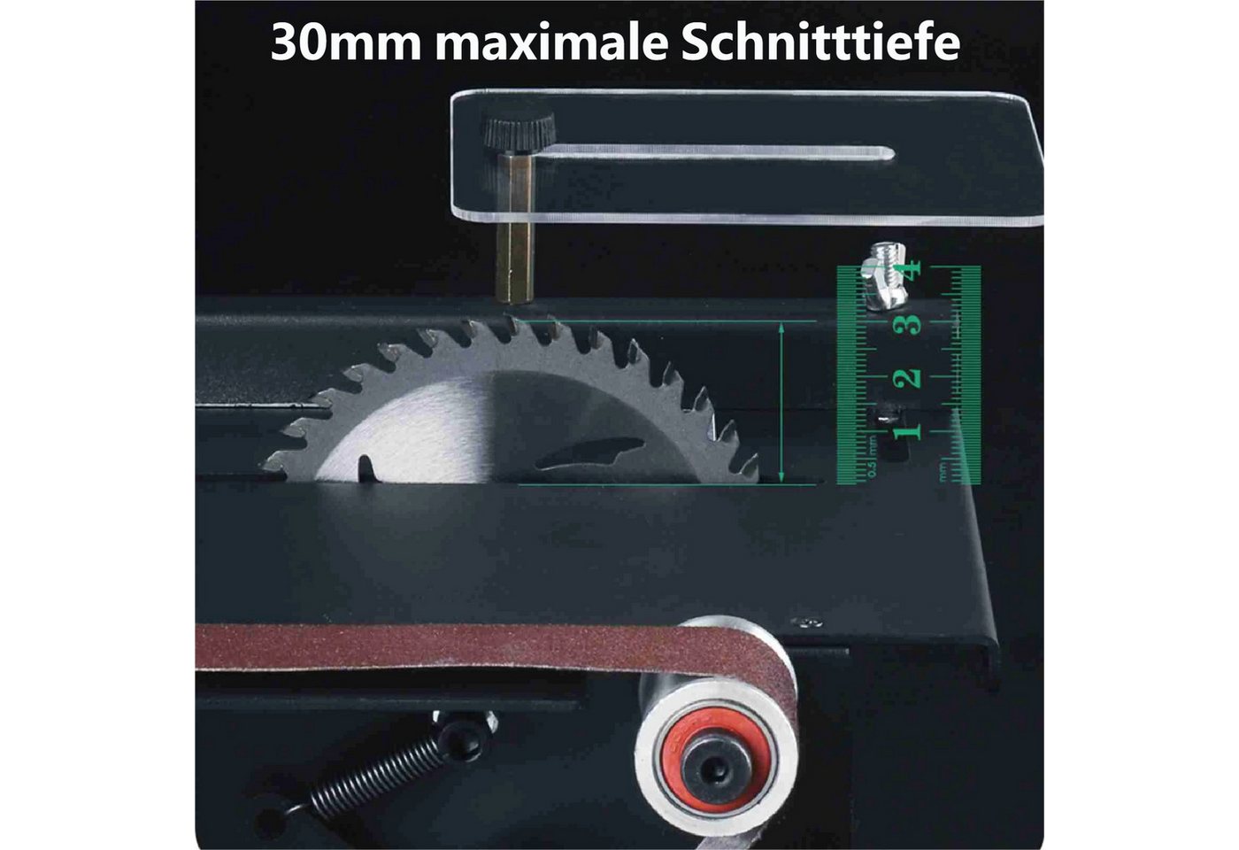 GARRYFIZH Tischkreissäge TischkreissäGe TischkreissäGen TischsäGe, 2-in-1 Tischkreissäge und Bandschleifer Bild 5