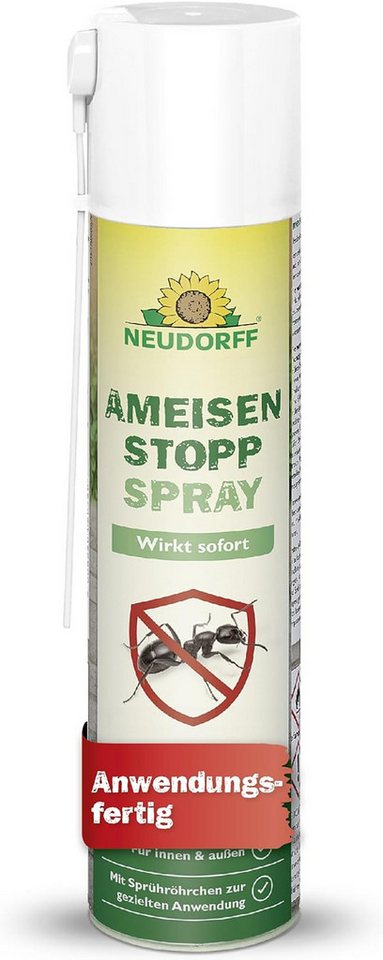 Neudorff Tierabwehrspray Neudorff AmeisenStopp Spray Ameisenspray für Innen und Außen, 300 ml, 1-St., gebrauchsfertiges Spray