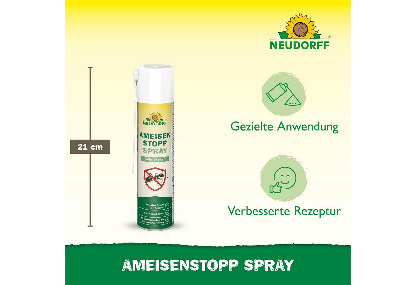 Neudorff Tierabwehrspray Neudorff AmeisenStopp Spray Ameisenspray für Innen und Außen, 300 ml, 1-St., gebrauchsfertiges Spray Bild 5