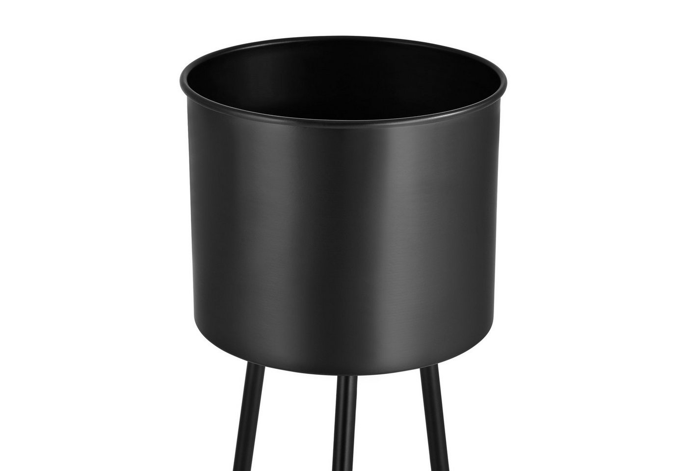 en.casa Blumenständer (2 St), »Dalhem« Blumenkübel 2er Set, Metall, schwarz Bild 5