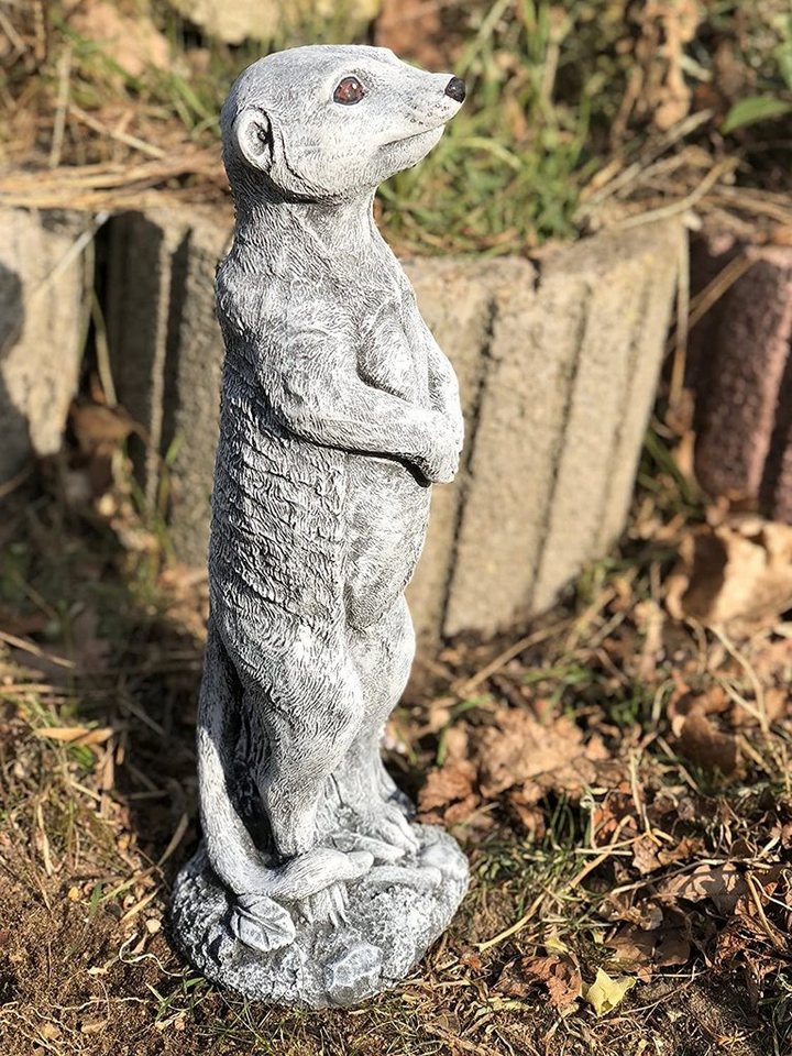 Stone and Style Gartenfigur Frostfeste Steinfigur Erdmännchen stehend