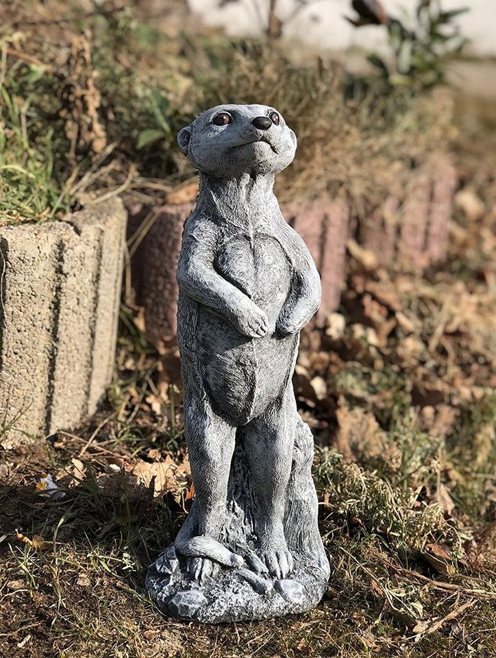 Stone and Style Gartenfigur Frostfeste Steinfigur Erdmännchen stehend Bild 3