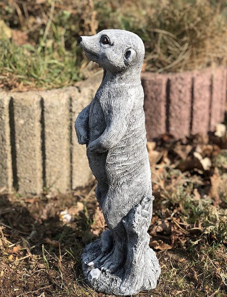 Stone and Style Gartenfigur Frostfeste Steinfigur Erdmännchen stehend Bild 5