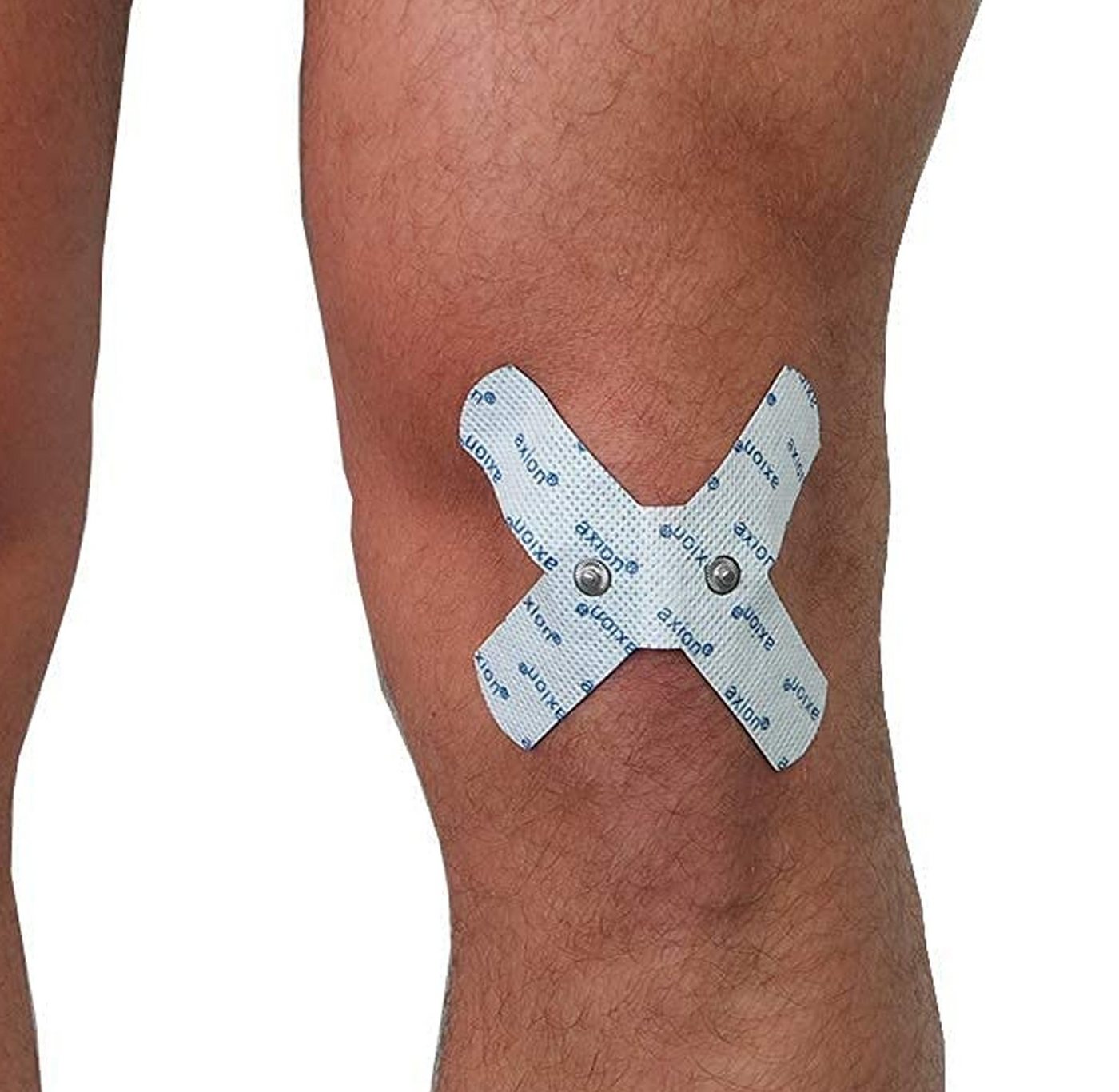 Axion Elektrodenpads passend zu Sanitas, Beurer, 100 x 90 mm, 3.5mm Druckknopfanschluss, 2 St.,selbstklebende TENS EMS Elektroden für TENS EMS Geräte Bild 2