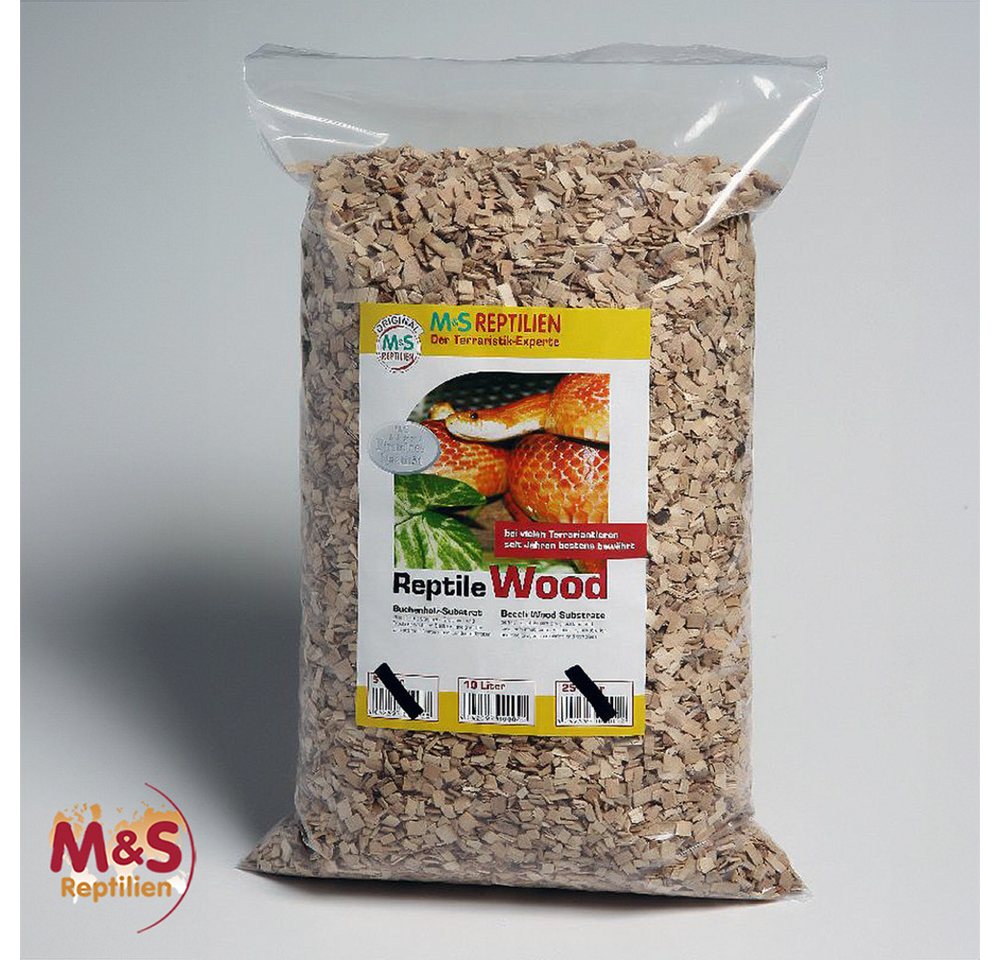 M&S Reptilien Terrarien-Substrat M&S Reptile-Wood Boden-Substrat, 25 Liter mittlere Holzspäne Bild 3