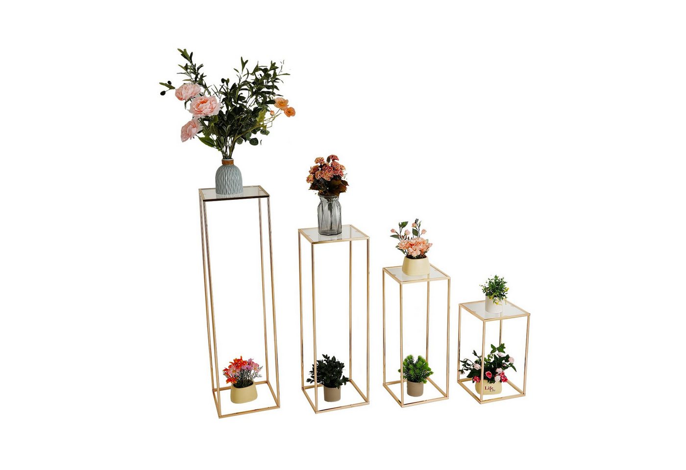 GarveeMore Ständerprofil Acrylvase Hochzeit Mittelstücke klare Blumenstand Displayhalter Bild 5