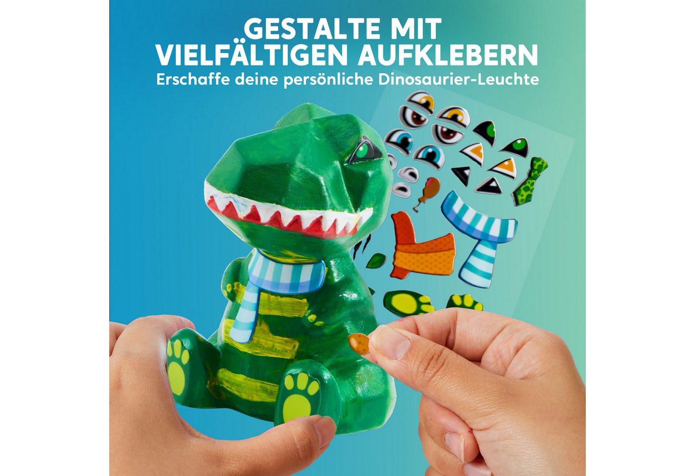 Klever Kits Bastelscheren Klever Kits Dinosaurier Lampe Bastelset Kinder ab 6+ jahre Bild 3