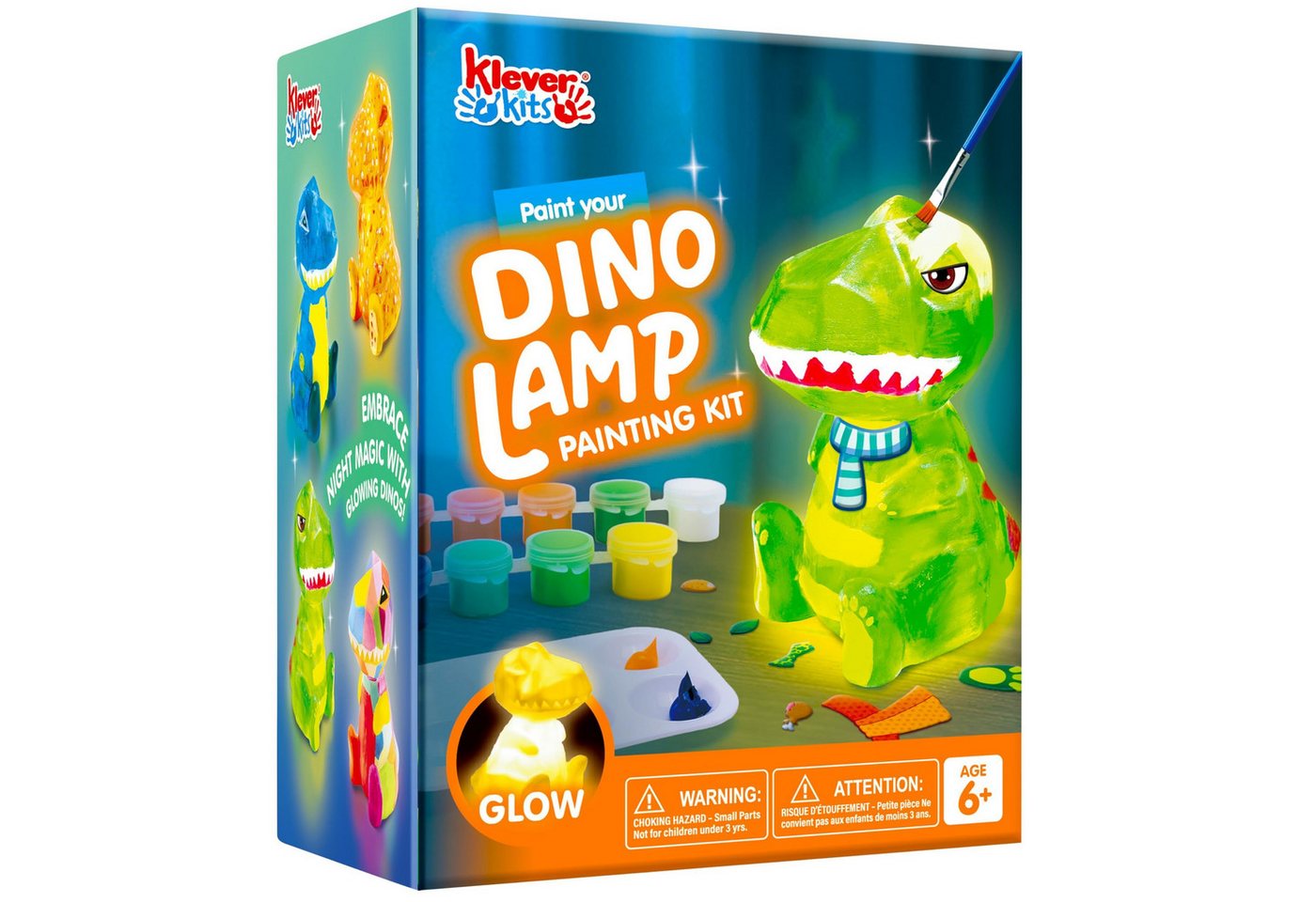 Klever Kits Bastelscheren Klever Kits Dinosaurier Lampe Bastelset Kinder ab 6+ jahre Bild 4