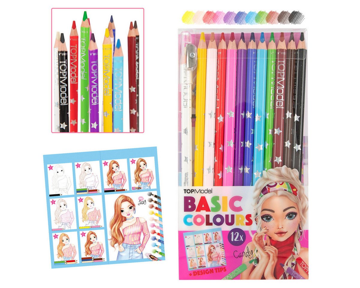 Depesche Buntstift DEPESCHE TOPModel Buntstifte Basic 12 Stück