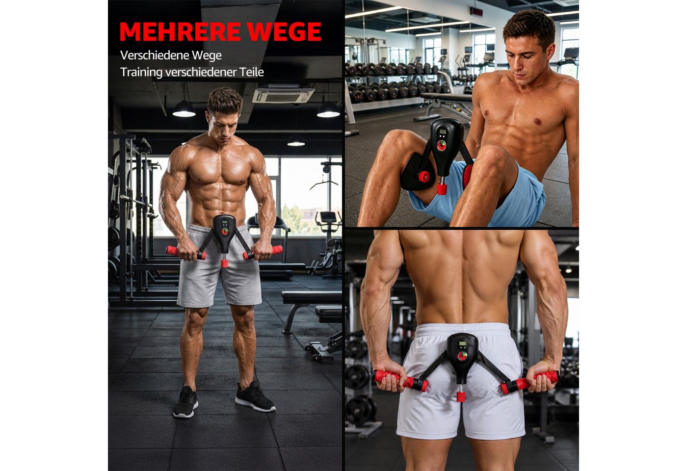 AKKEE Beckenbodentrainer Oberschenkeltrainer, Po Trainer für Zuhause, Einstellbarer Widerstand, Beckenboden Trainer Damen und Herren Bild 4