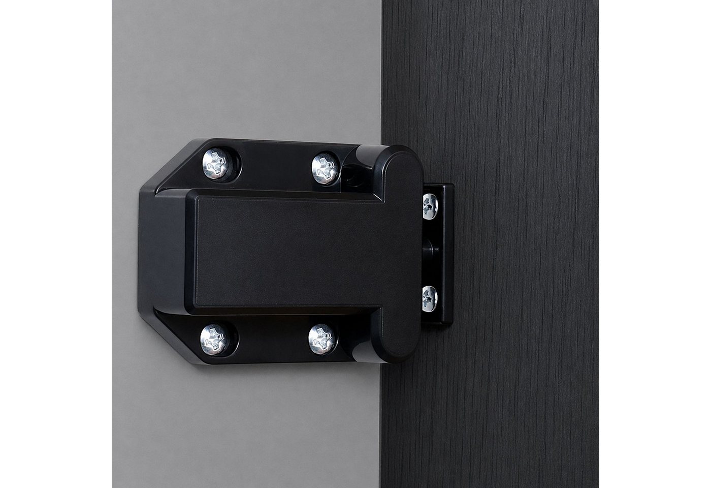 SO-TECH® Möbelbeschlag Druckschnäpper Push To Open Federschnäpper (2 St), Türschnäpper, Push-Latch für Schranktüren schwarz Bild 2
