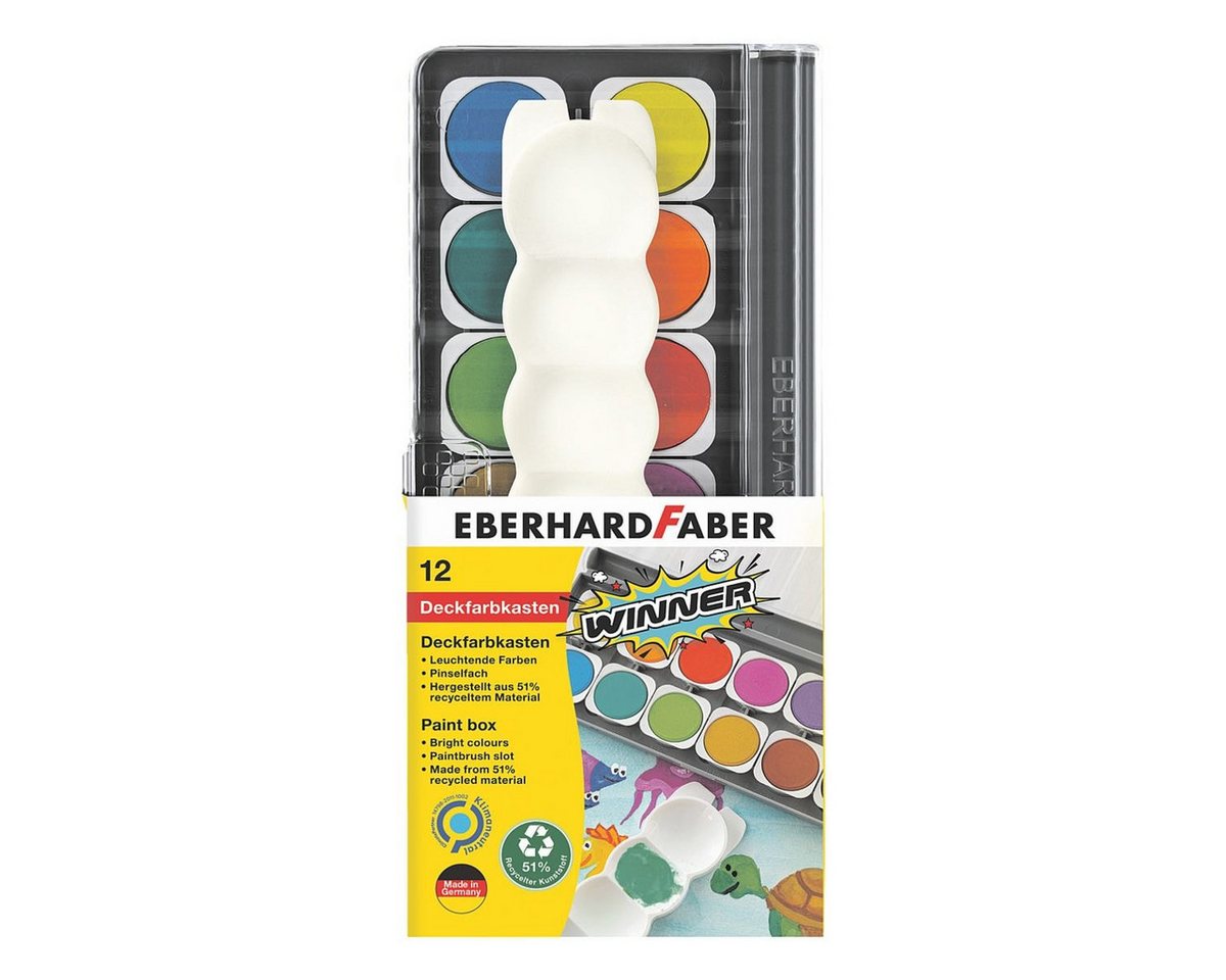 Eberhard Faber Malpalette Winner, Malkasten mit 12 Farben
