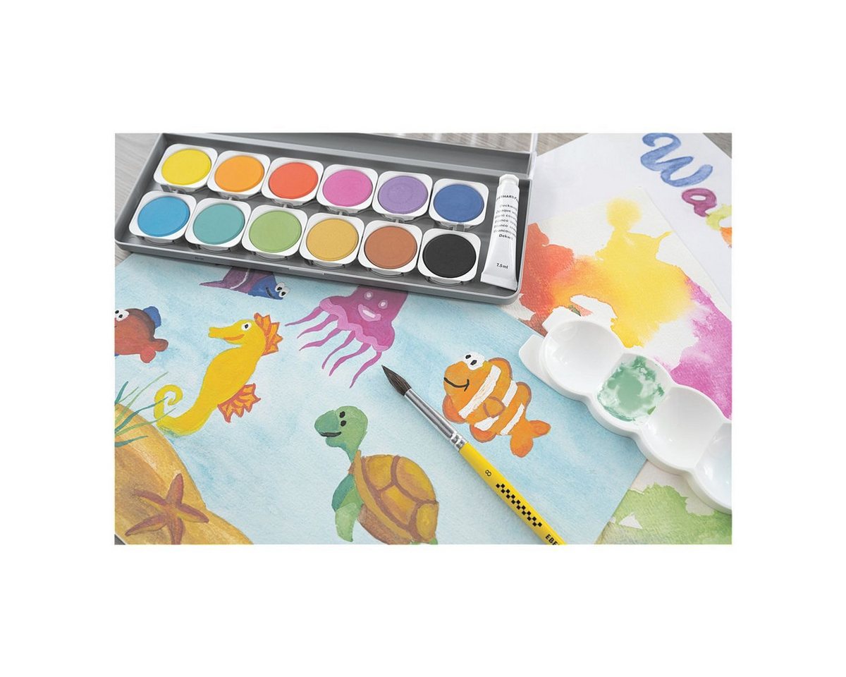 Eberhard Faber Malpalette Winner, Malkasten mit 12 Farben Bild 3
