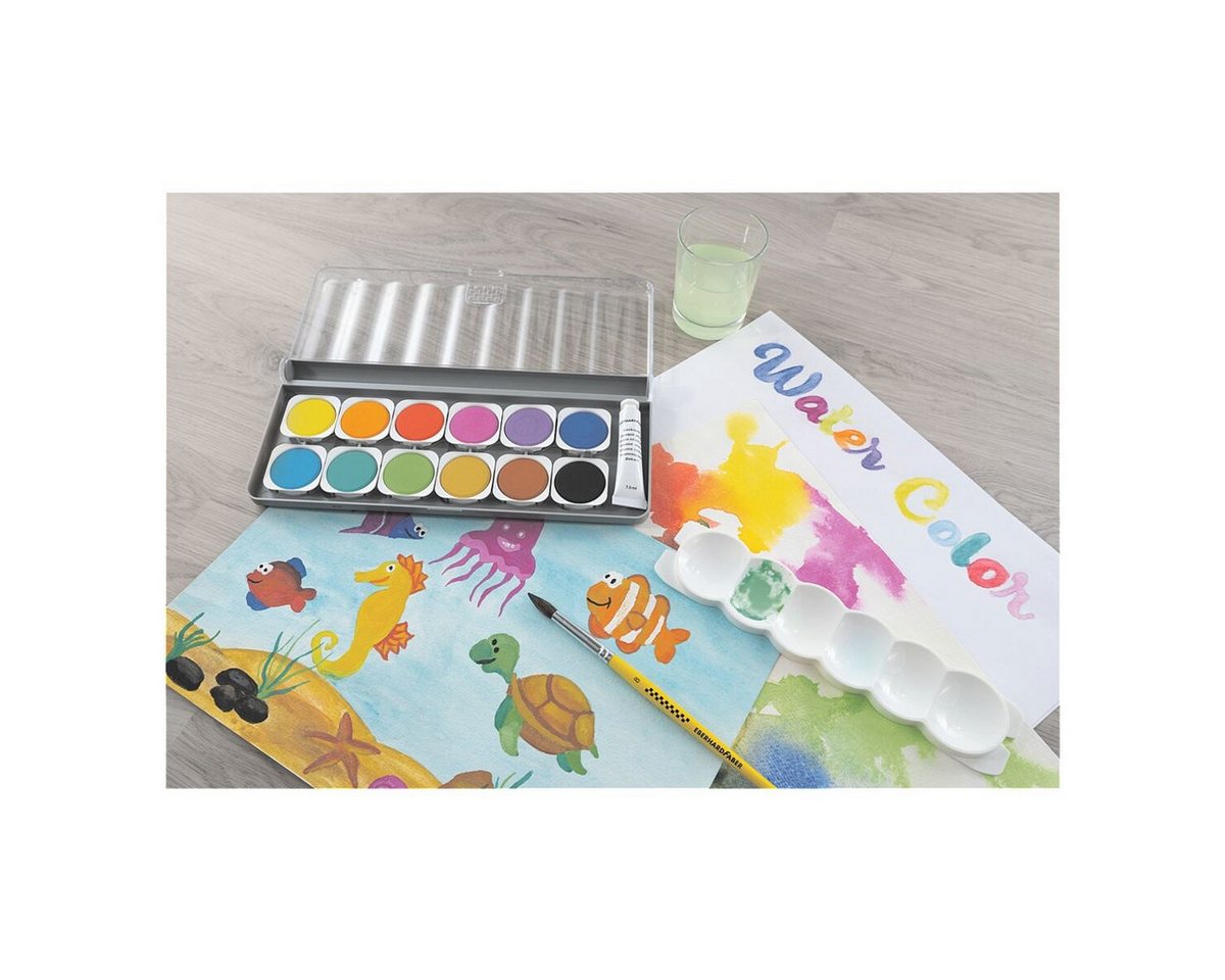 Eberhard Faber Malpalette Winner, Malkasten mit 12 Farben Bild 4