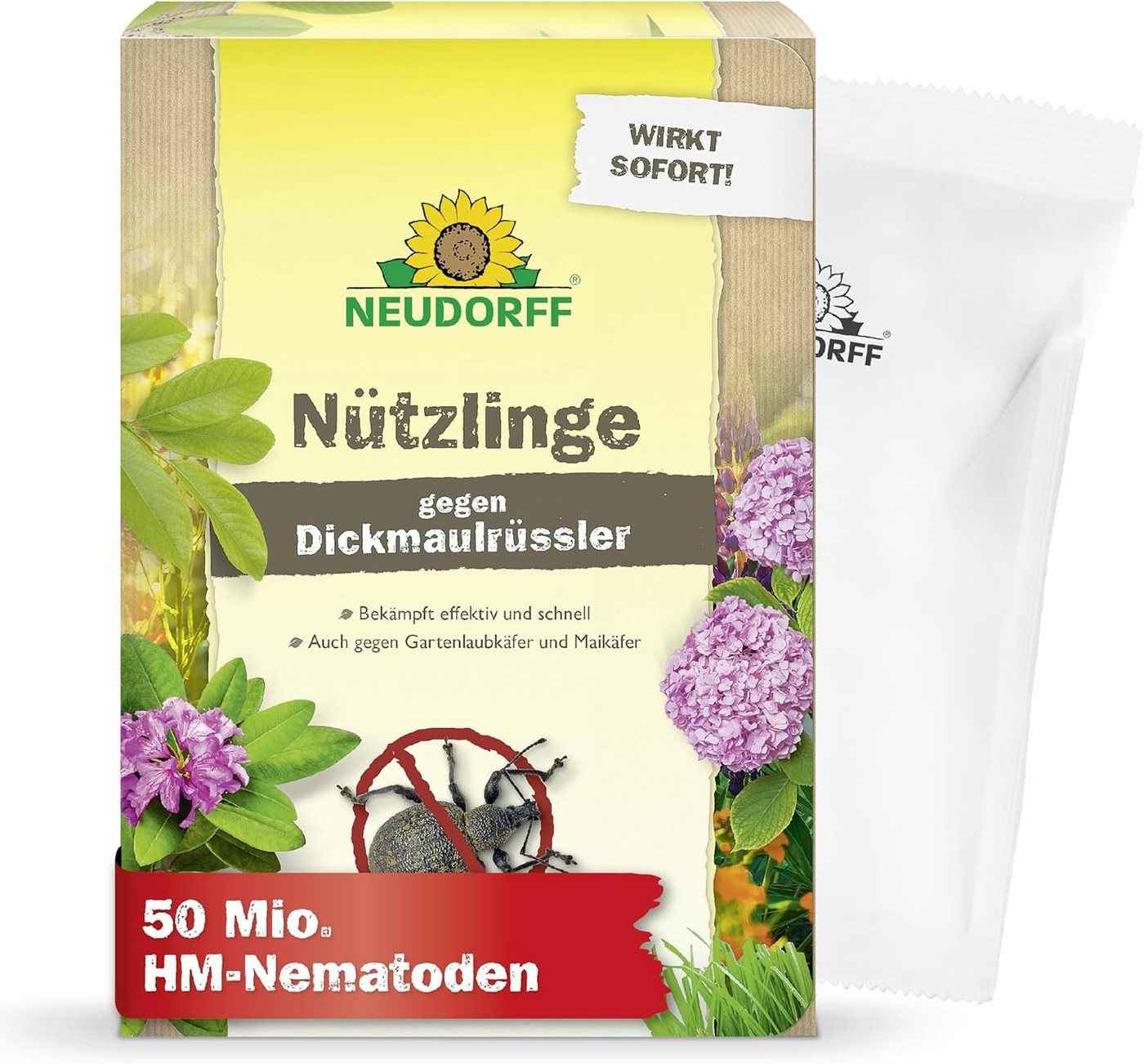 Neudorff Nematoden Nützlinge gegen Dickmaulrüssler und Engerlinge, 50 Mio. HM-Nematoden für bis zu 100 m² Bild 4