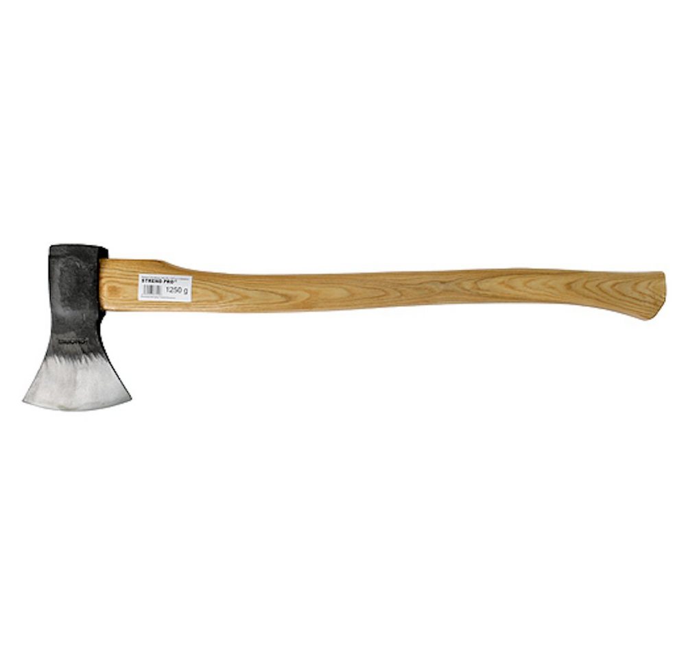 PROREGAL® Axt Fällaxt 1250g Sandblaster mit einem Holzgriff 700mm