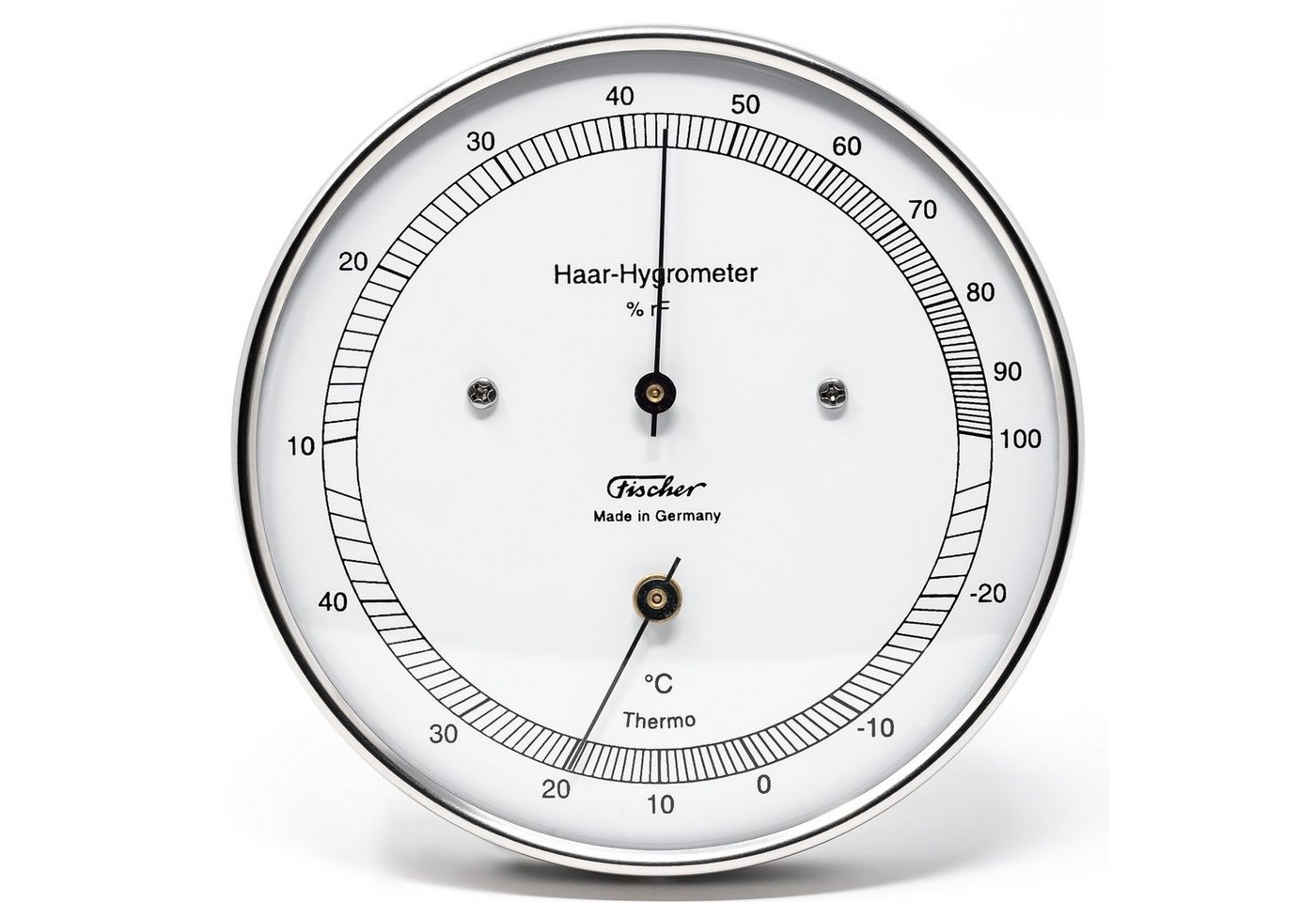 Fischer Hygrometer Fischer 111.01T Haar-Hygrometer 103mm Edelstahl Made in Germany Bild 4