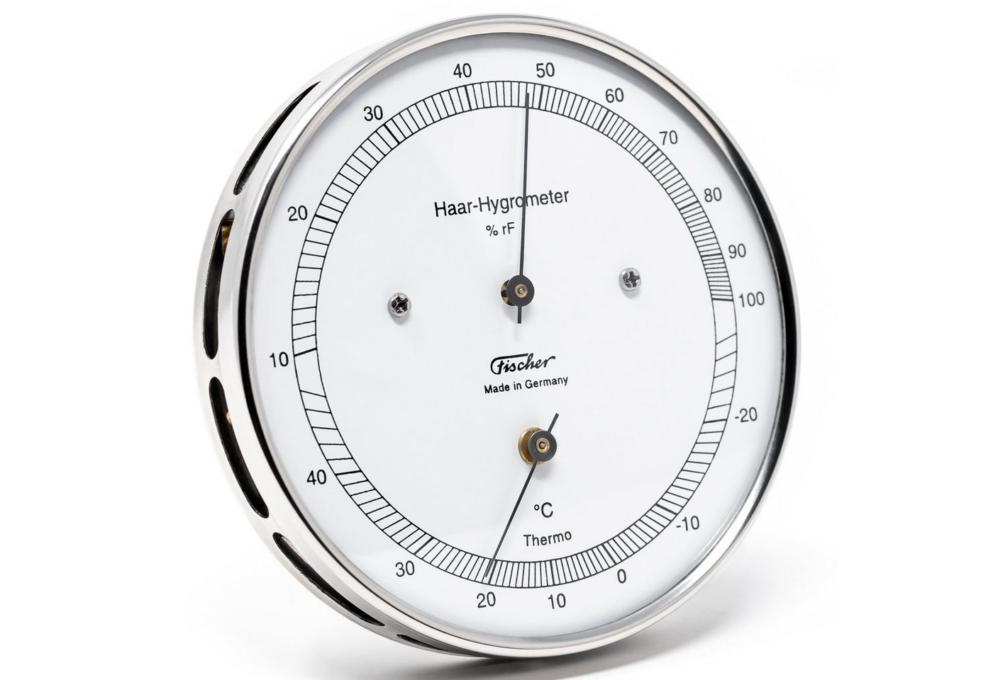 Fischer Hygrometer Fischer 111.01T Haar-Hygrometer 103mm Edelstahl Made in Germany Bild 5