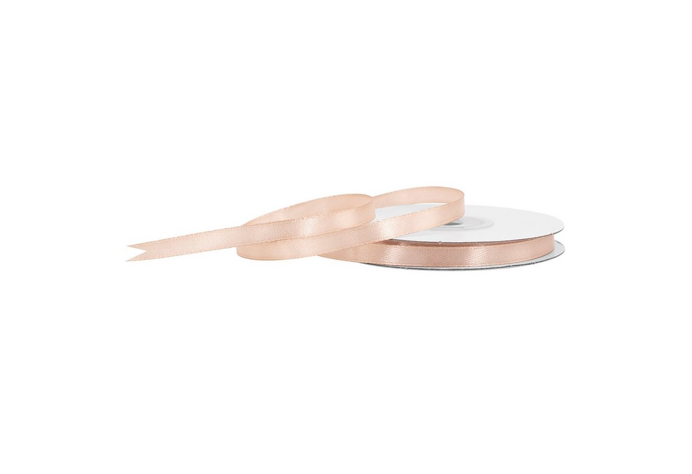 Creativery Geschenkband, Satinband 6mm x 25m Rolle Sand Beige