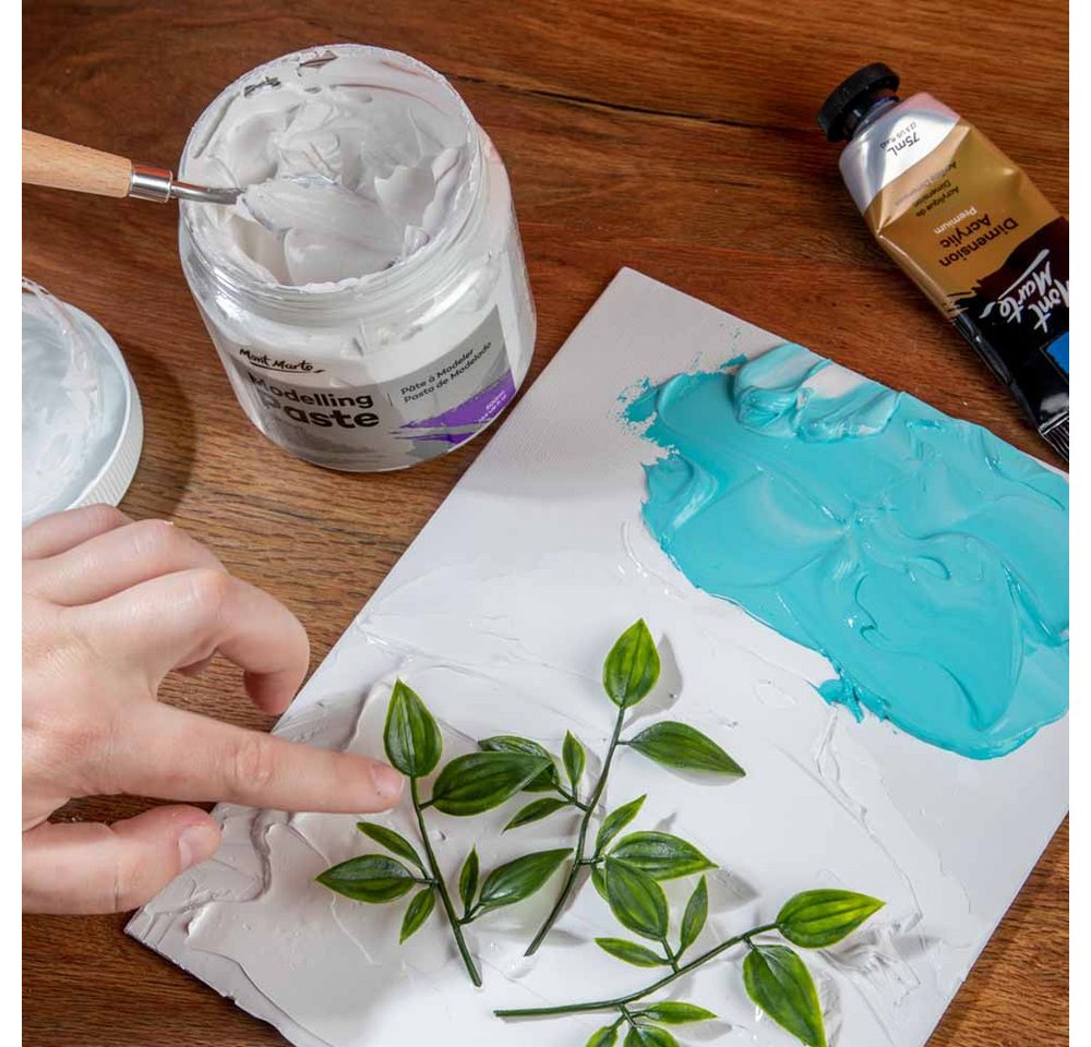 Mont Marte Malpaste - PREMIUM Modellierpaste, Strukturpaste 500ml - Acrylic Medium, - Perfekt für das Schaffen von Texturen auf verschiedenen Oberflächen Bild 2