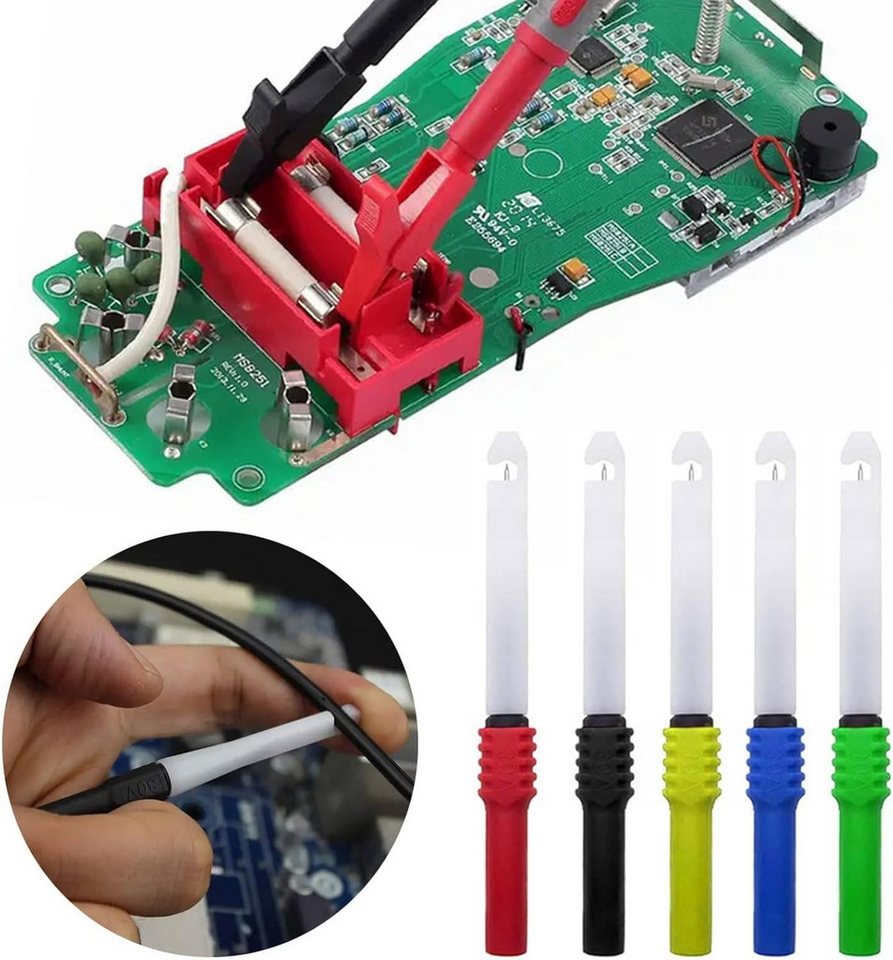 FELIXLEO Klinkenstecker 30 Stück Multimeter Messleitungen Kit, 4mm Bananenstecker Kabel, (1-St) Bild 4