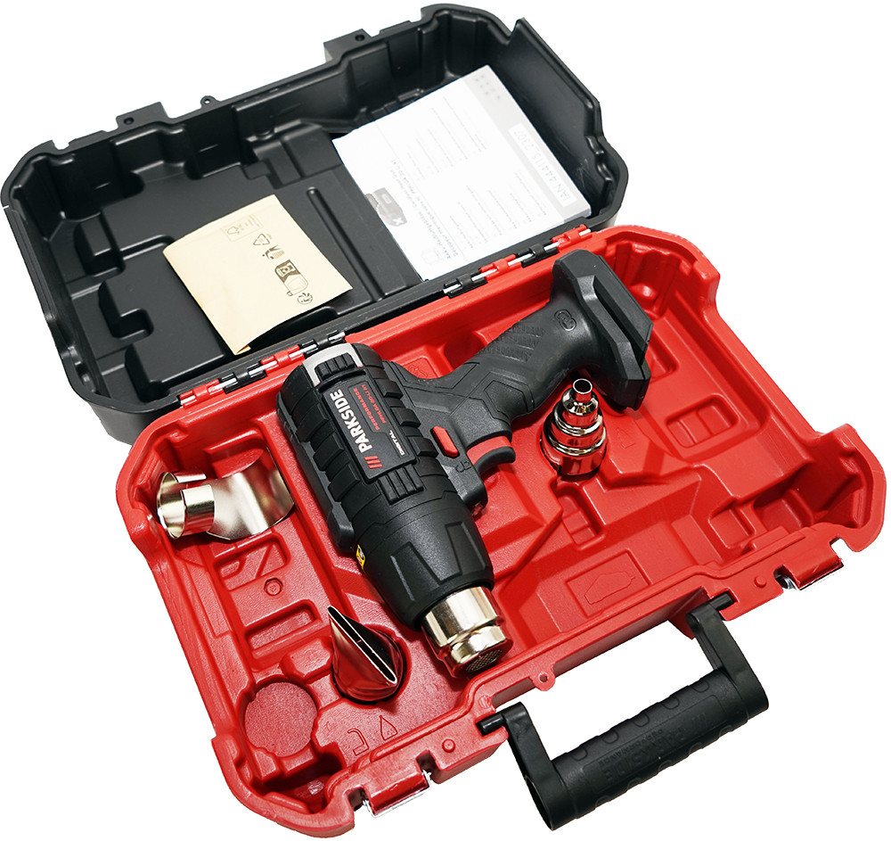 PARKSIDE PERFORMANCE® Akku-Heißluftgebläse 20V Akku Heißluftpistole Heißluftfön PPHLGA 20 (ohne Akku), bis max. 500 °C, 6-stufig einstellbares Gebläse