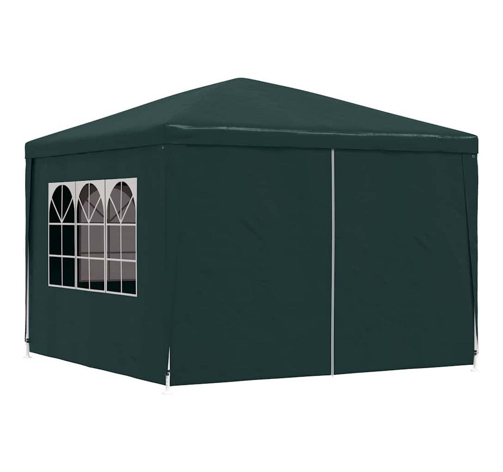 furnicato Partyzelt Grün UV-wasserbeständig 3x3x2,55m, Stabiler Gartenpavillon mit Reißverschluss-Tür und Stahlrahmen Bild 2