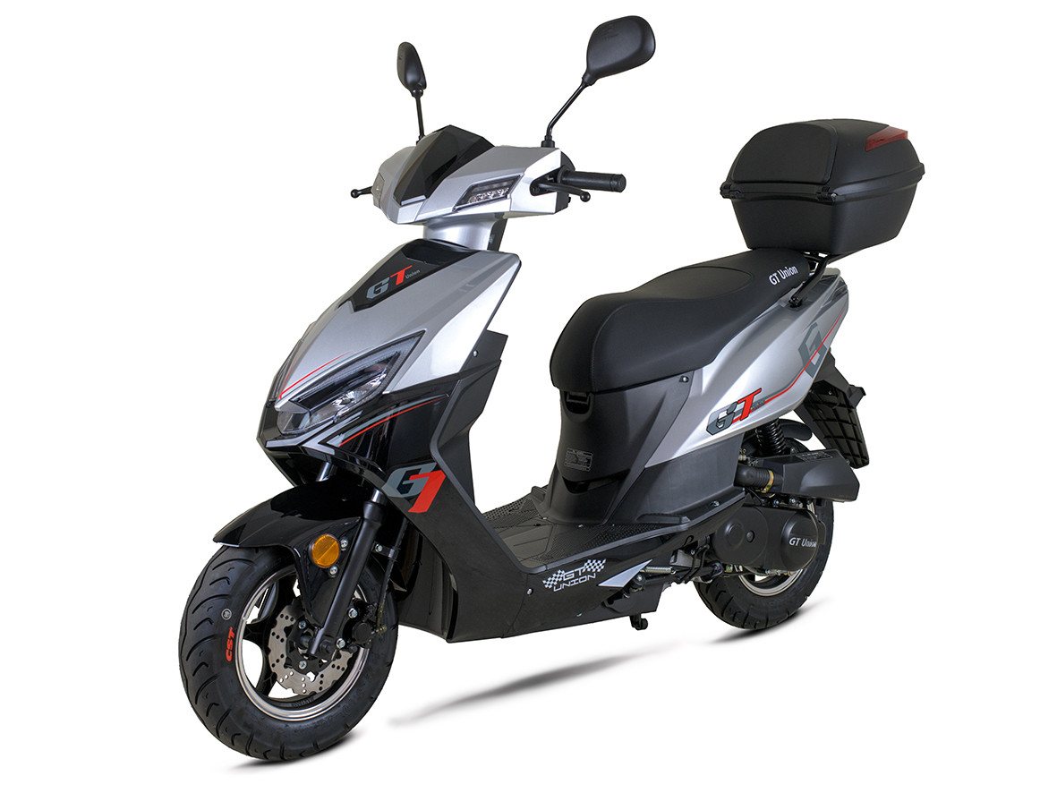 GT UNION Motorroller Sonic X 25, 49,6 ccm, 25 km/h, Euro 5, (Topcase in Hochglanz-Optik), Luftgekühlter Motor Bild 2