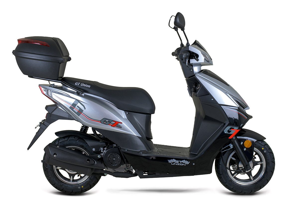 GT UNION Motorroller Sonic X 25, 49,6 ccm, 25 km/h, Euro 5, (Topcase in Hochglanz-Optik), Luftgekühlter Motor Bild 4