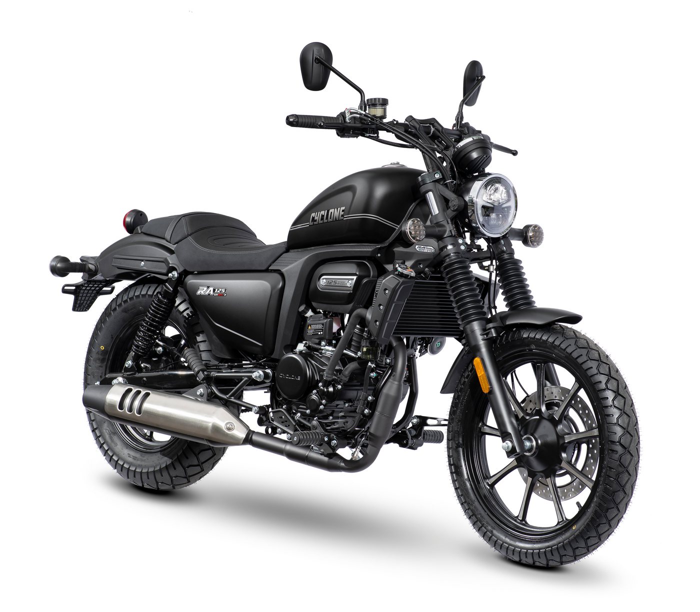 Cyclone Motorrad RA125 Plus, 125, E5+, Cruiser, 124 ccm, 99 km/h, Euro 5+, 11 kW, 15 PS, ABS, 125er Chopper, digitales Cockpit Bild 3