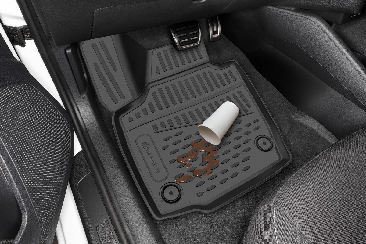LEMENT Auto-Fußmatten für OPEL Adam, 2013-2019, 4 tlg., für OPEL Adam PkW, Passform, Passgenaue