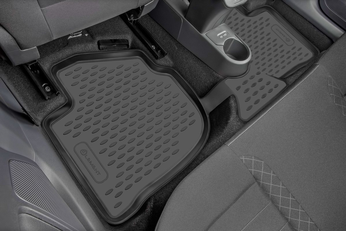 LEMENT Auto-Fußmatten für OPEL Adam, 2013-2019, 4 tlg., für OPEL Adam PkW, Passform, Passgenaue Bild 2