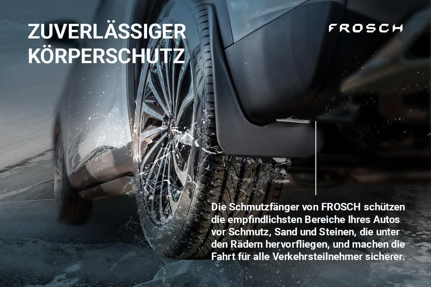 LEMENT Kfz-Schmutzfänger für FIAT Ducato, 2012->, Van, 2 tlg., vorne, Passgenaue Bild 2